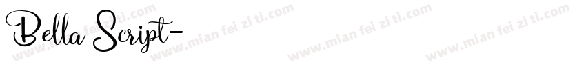 Bella Script字体转换